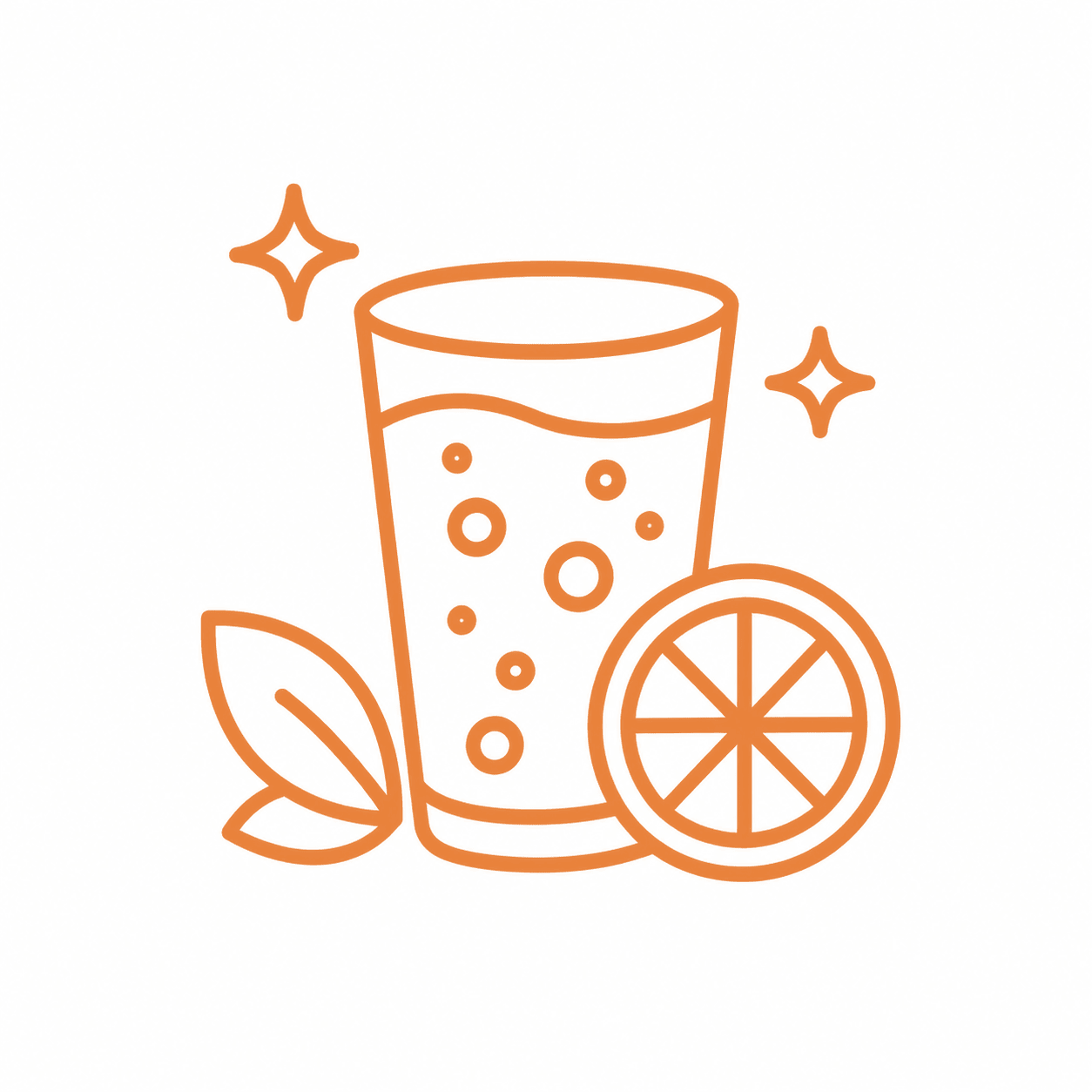 Illustration of a soft drink glass